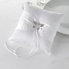 Sparkling Butterfly Ring Cushion