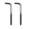 IDEALSV 304 Stainless Steel Screw in Hooks 2 Inch 7