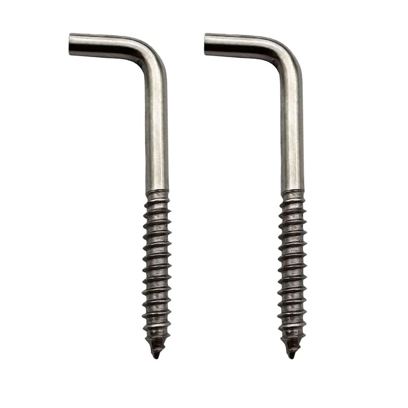 IDEALSV 304 Stainless Steel Screw in Hooks 2 Inch 7