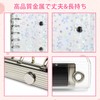Sticker Notebook, Clear, Includes 20 Sheets, A6 Size, Glitter Design,