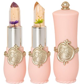 EOGRFW 2 Stück Transparente Farbänderung Lippenbalsam,Kristall Blumengelee Lippenstift Set,Magic Temperature Farbwechsel Lippenbalsam,Flower Jelly Lippenstift,Langanhaltende Feuchtigkeitscreme