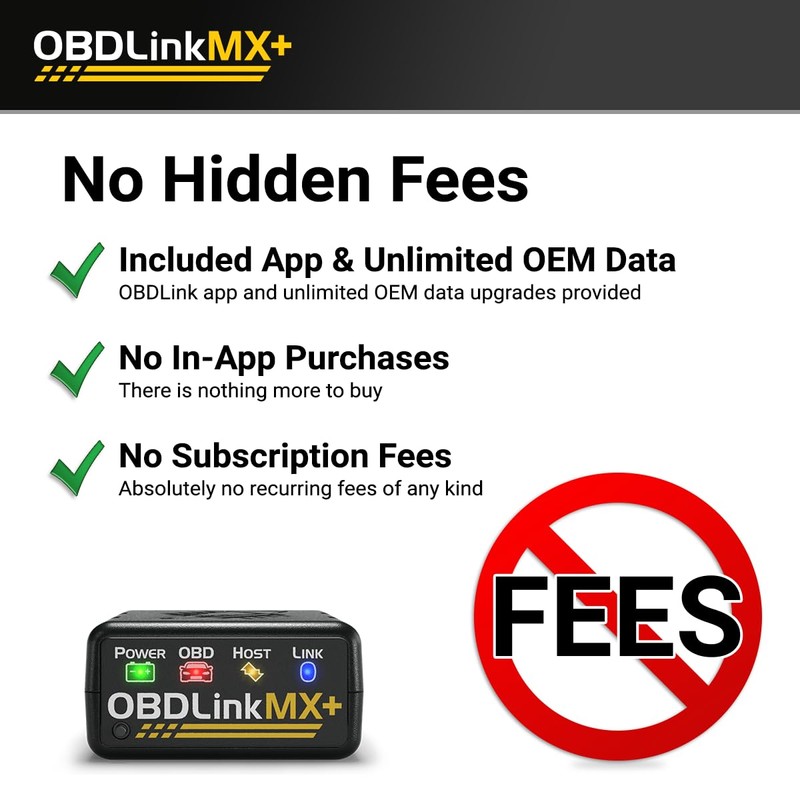 OBDLink MX+ OBD2 Bluetooth Scanner for iPhone, Android, and Windows
