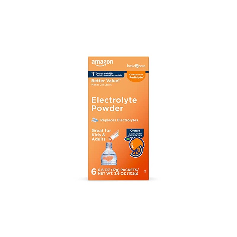 Electrolyte Powder Packets for Kids & Adults - Orange Flavor