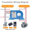 AC Current Transmitter,Hall DC Sensor,Output to PLC or Instrument,High Precision
