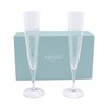MARIPOSA Bellini Flutes 2 Gift Box Handblown Champagne Set, One