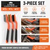Hard Bristle Cleaning Brush for Rust & Detail Scrubbing –