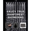10" Rainfall Shower Head with Handheld Combo, High Pressure Dual