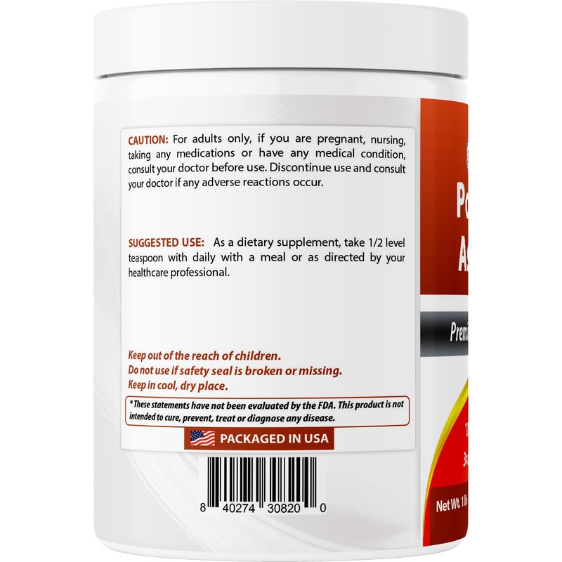 Best Naturals Potassium Aspartate Pure Powder 1 Pound