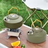 1L Outdoors Kettle Heat Resisting Stainless Steel Teapot Portable Camping