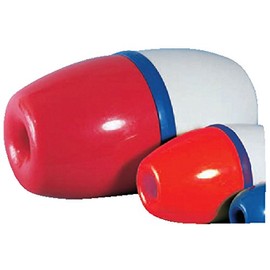Cal June Red/White Locking Rope Floats 5 x 9 1502R