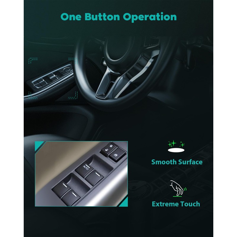 SCITOO Power Window Switch Driver Side for Honda Accord 2013-2017