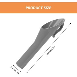 Diesel Emergency Funnel, Fuel Funnel with Accident Protection, Car Accessories Car Filling Funnel, Car Fuel Funnel for Diesel Vehicles, Grey