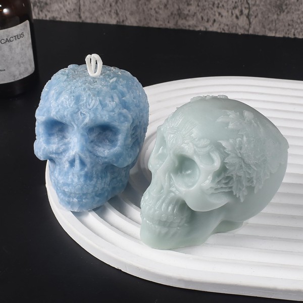 Silicone Skull Head Mold - Silicone Resin Casting Molds for