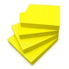 Bright Yellow Sticky Notes 4 Pads Removable Sticky Notes 76x76mm