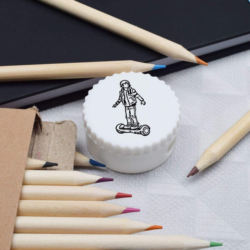 'Boy On Electric Hoverboard' Compact Pencil Sharpener (PS00040561)