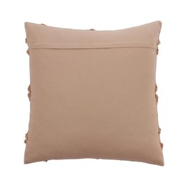 Fennco Styles Diamond Tufted Cotton Decorative Throw Pillow Cover 20" W x 20" L - Natural Lattice Cushion Case for Home, Couch, Living Room, Bedroom, Office and Holiday Décor