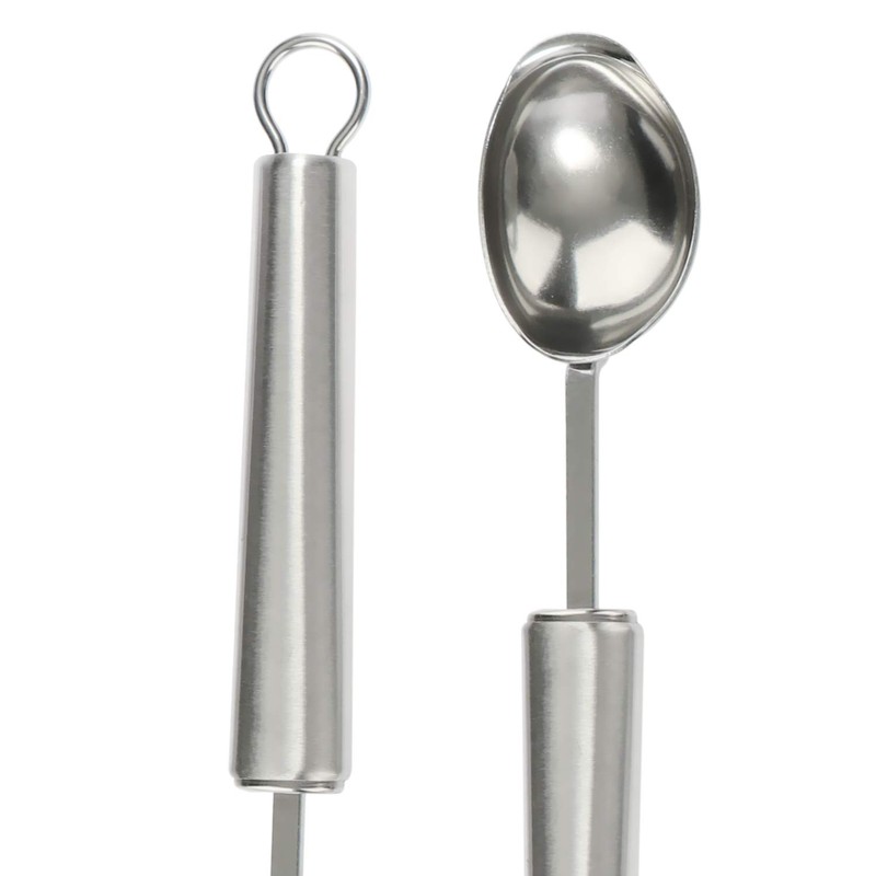 COM-FOUR® 2 x ice cream scoops, stainless steel ice cream