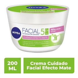 Crema Facial Hidratante Nivea Efecto Mate 200ml Grasa