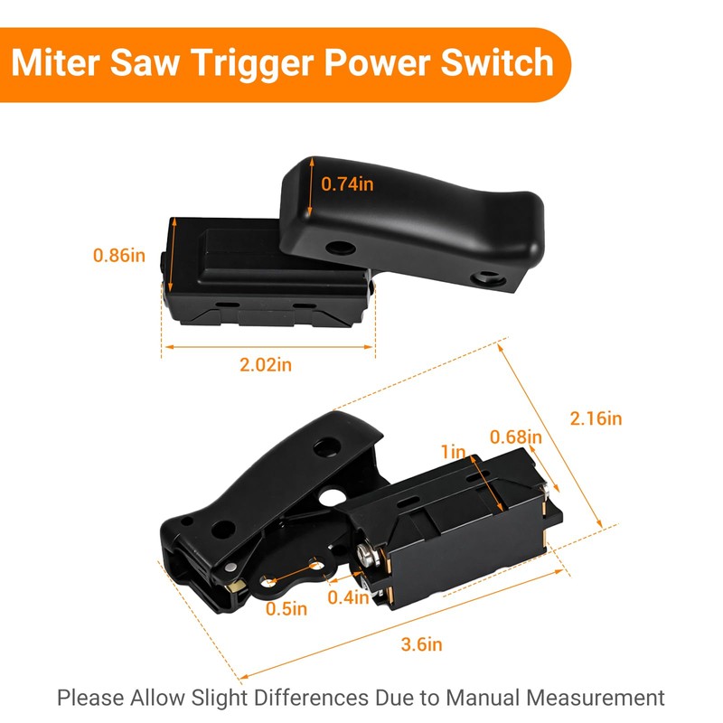 Miter Saw Trigger Power Switch, Compatible with De Walt Miter