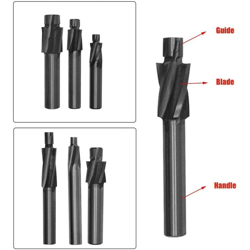 M3.2 Pilot Counterbore End Mill Cutters End Mill Cutters Drill