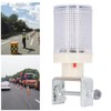 Solar Strobe Warning Light, LED Solar Warning Lamp with Red