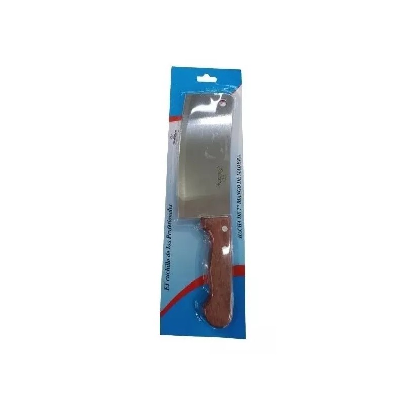 Hacha Cuchillo Con Mango De Madera