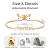 Philip Jones Gold Plated Auntie Bracelet Created with Zircondia® Crystals