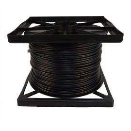 FiveStarCable RG59 Coax 500ft Bare Copper Combo Cable Solid 20 AWG RG59 Video + 18/2 18 AWG Power Siamese Coaxial CCTV Cable ETL Listed Black