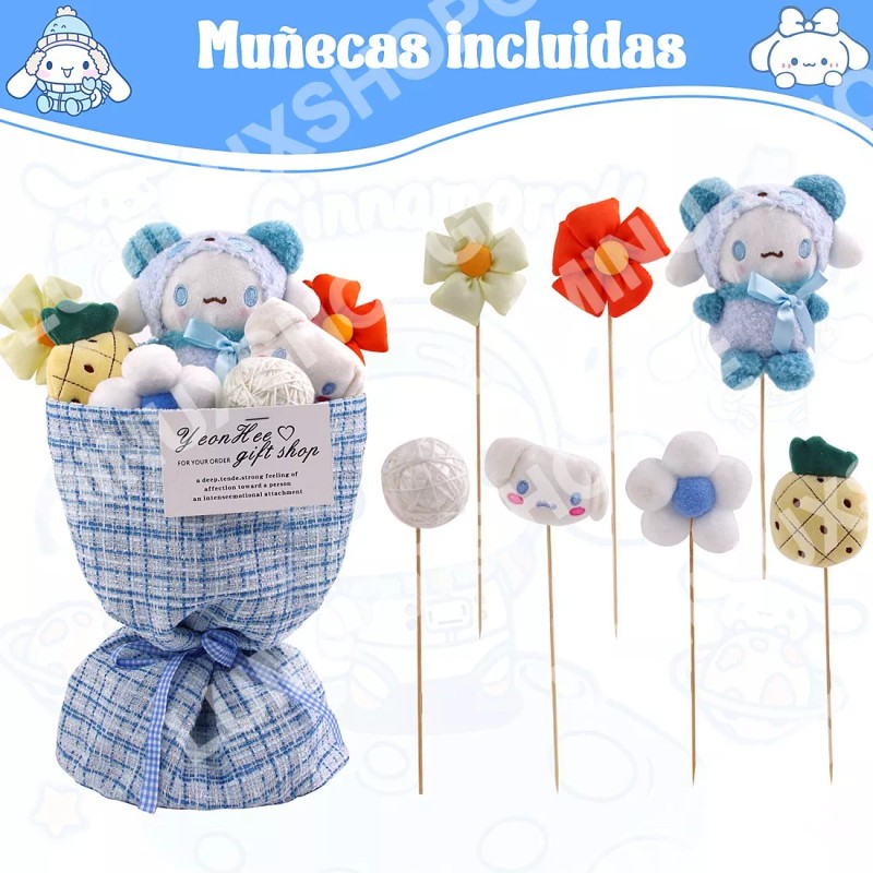 XS Ramo De Peluches Sanrio Mini Cinnamoroll Regalo San Valentín