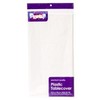 Pack of 4: Large WHITE Plastic Rectangle Party Tablecloth 54 x 108 Inches