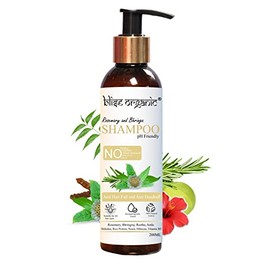 Blise organic Rosemary and Bhringa shampoo -Anti Hair Fall and Anti Dandruff, Ayurvedic shampoo with precious and rare herbs