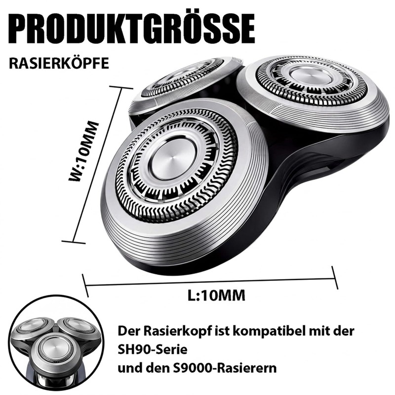Replacement Shaver Head Compatible with Series 9000 / S9000, Complete
