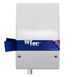 1STec Genuine Virgin Media Slim Isolated White Internal use Wall Box Outlet Socket with down facing TRIS 1002L Isolator for TiVo Set Top Digital TV or Superhub Fibre Broadband Modem Indoor Supply Feed