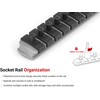 TEKTON 1/4 Inch Drive Torx Bit Socket Set with Rail,