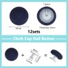 BENECREAT 12 Pcs 14mm Baseball Cap Button, Top Replacement Hats