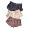 SHENHE Women's 3 Pack Soft Pajama Shorts Elastic Waist Solid