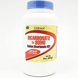 Germa Sodium Bicarbonate Antacid. Heartburn, Acid Indigestion and Upset Stomach Relief. Multi Use. 8 Oz.