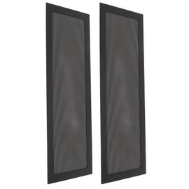 120 x 360 mm DIY PC Case Dust Mesh Filter, [Pack of 2] Magnetic PVC Dust Filter Cover, PC Fan Dust Net PC Cooler Filter for Computer PC Case (Black)