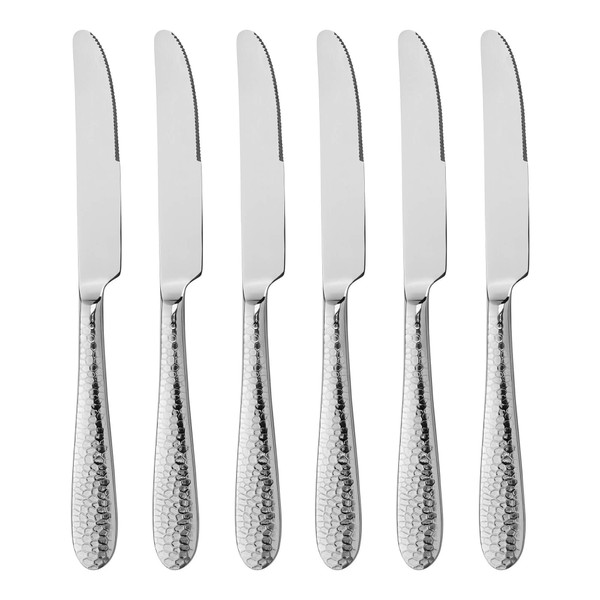 GRÄWE Dessert Knife Gent 6-Piece Dishwasher Safe Knife for Appetizers and Cakes Small Table Knives Stainless Steel