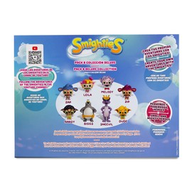 Bizak, Smighties Deluxe Pack of 8 Main Characters Recreating Adventures of Smighties and Have Fun with the 4cm Figures Compatible with the Magic Castle