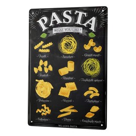 Tin Sign Metal Wall Plaque PosterKitchen Pasta