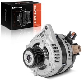 A-Premium Alternator Compatible with Ford Mustang 2011 2012 2013 2014 3.7L, Manual Transmission, 12V 150A 6-Groove Decoupler Pulley Clockwise, Replace# TN1042102960, 1042102960