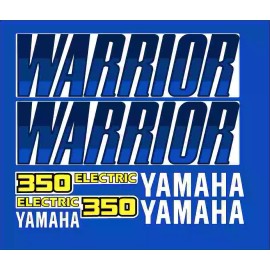Factory EFX Warrior 350 Stock Style Full Graphic Kit Decals Stickers 87-04 Blue ATV QUAD