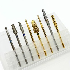 Nail Drill Bit Bundle: All in One Nail Prep, 50 pcs Mini Sanding Bands, Nail Remover, Sealing Cuticle Bit's