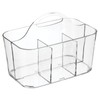 mDesign Plastic Cutlery Storage Organizer Caddy Bin Tote with Handle