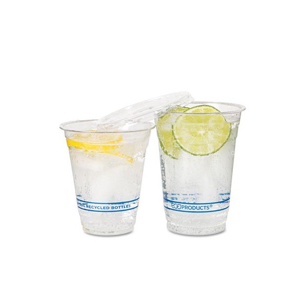 Eco-Products EPCR9 BlueStripe 25% Recycled Content Cold Cups, 9 oz.,