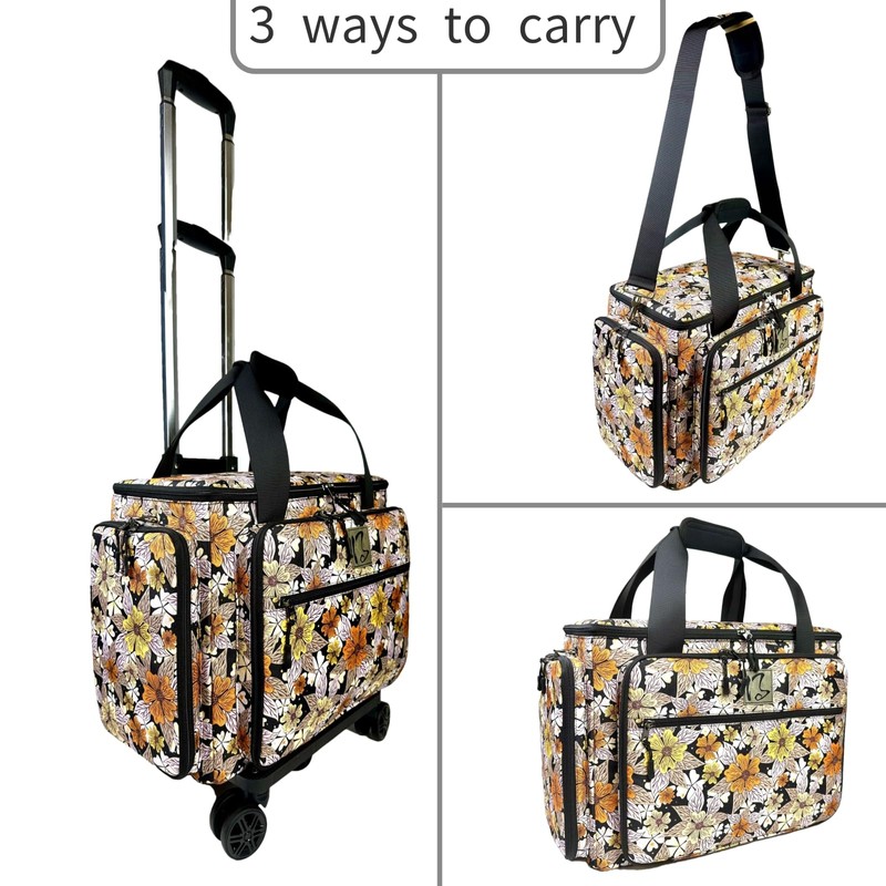BatlFrist Rolling Teacher Bag with Five 360-Degree Rotating Wheels,Teacher Tote
