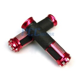 PCC 7/8" ALLOY HANDLEBAR GRIPS FOR YAMAHA HONDA SUZUKI BIKE SCOOTER RED I GR12