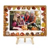 HJLLOQR Fall Picture Frame 4x6, Thanksgiving Wooden Picture Frame for