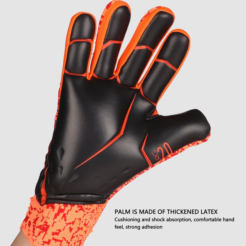 2pcs Soccer Gloves Nylon Polyurethane Fiber Latex Breathable Strong Grip